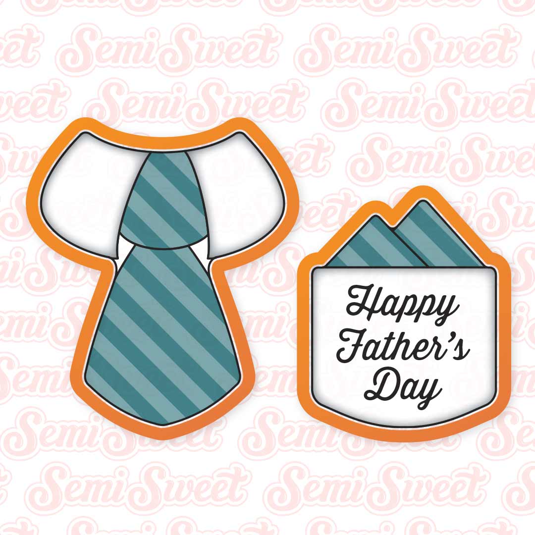 Suit and Tie Cookie Cutter Set | Semi Sweet Designs