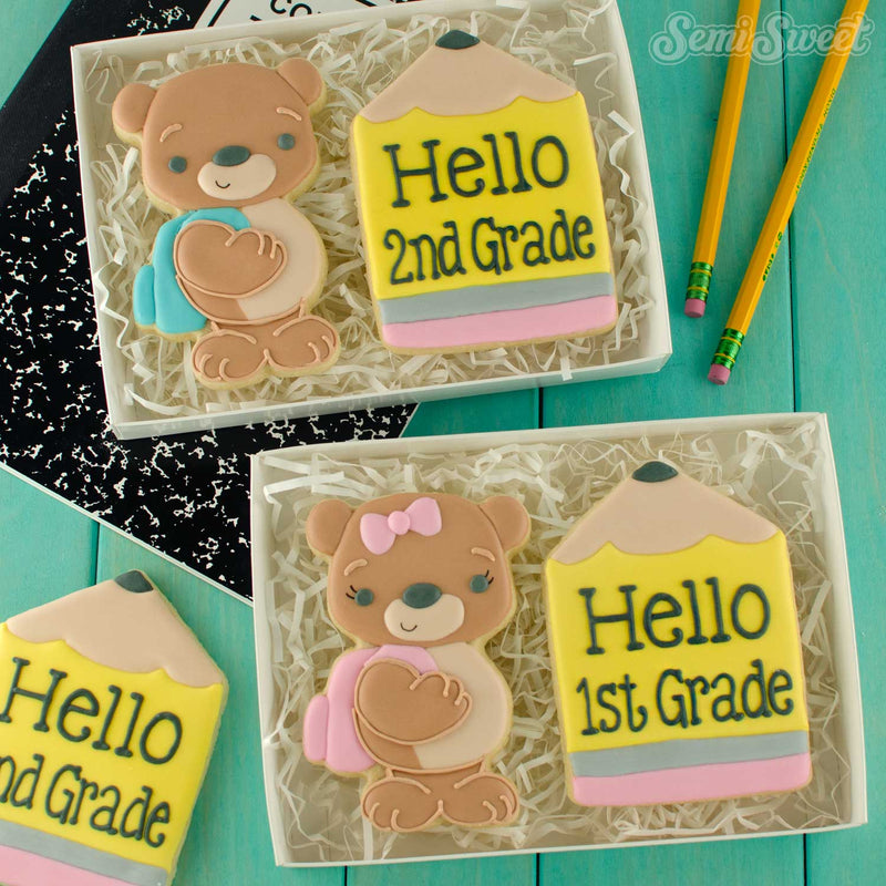 Single Piece Teddy Backpack Cookie Cutter
