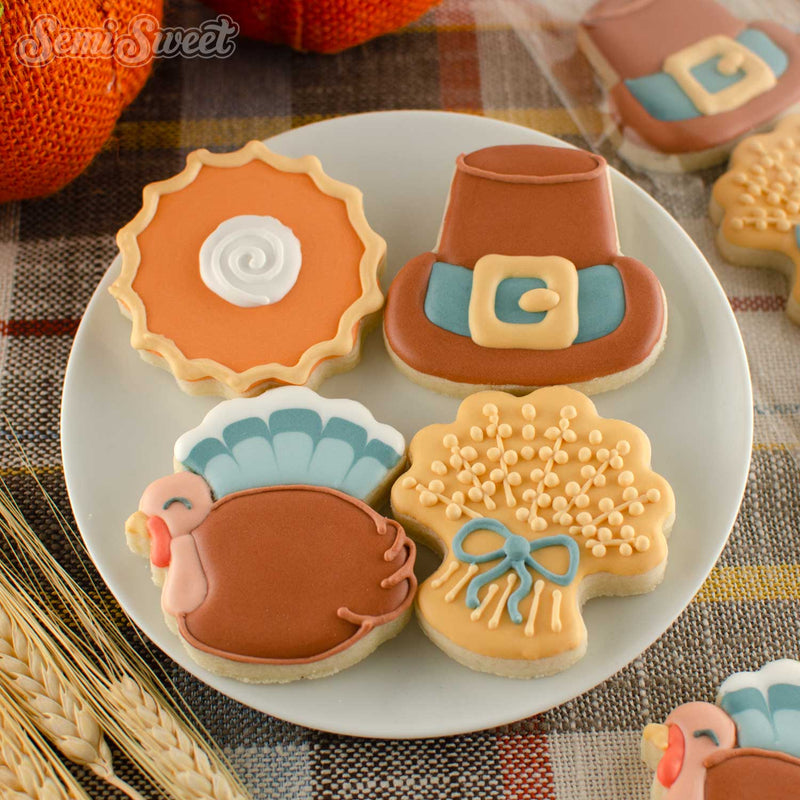 Thanksgiving mini cookies | Semi Sweet Designs