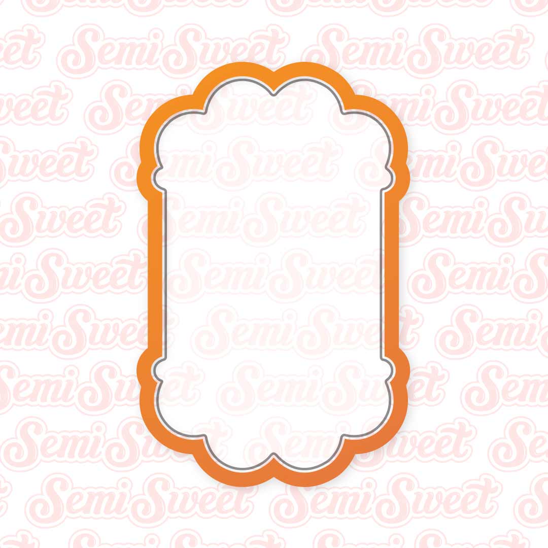 Thick Header-Footer Plaque Cookie Cutter | Semi Sweet Designs
