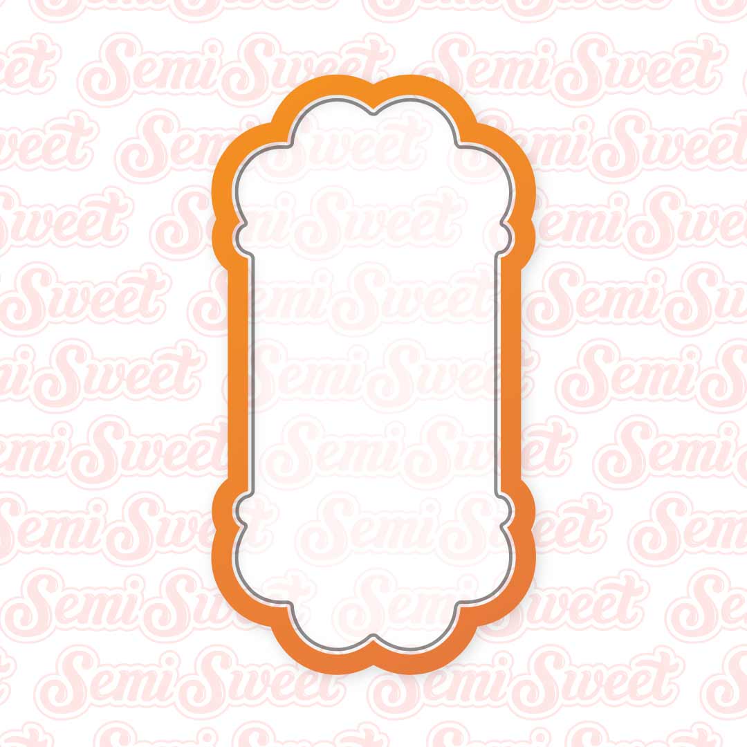 Thin Header-Footer Plaque Cookie Cutter | Semi Sweet Designs