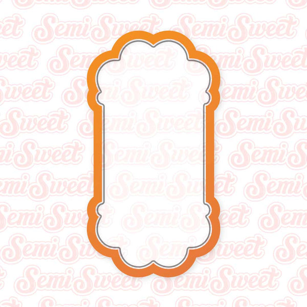 Thin Header-Footer Plaque Cookie Cutter | Semi Sweet Designs