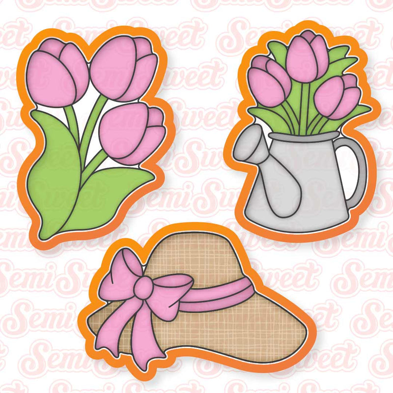 Spring Tulip Cookie Cutter Set