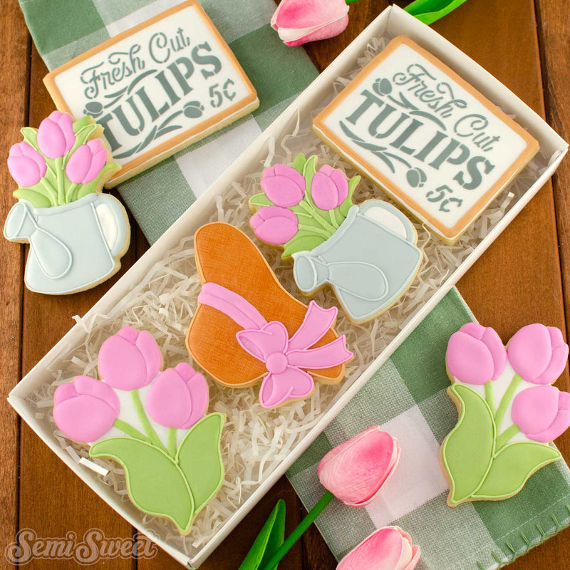 Tulips Farm Sign Stencil