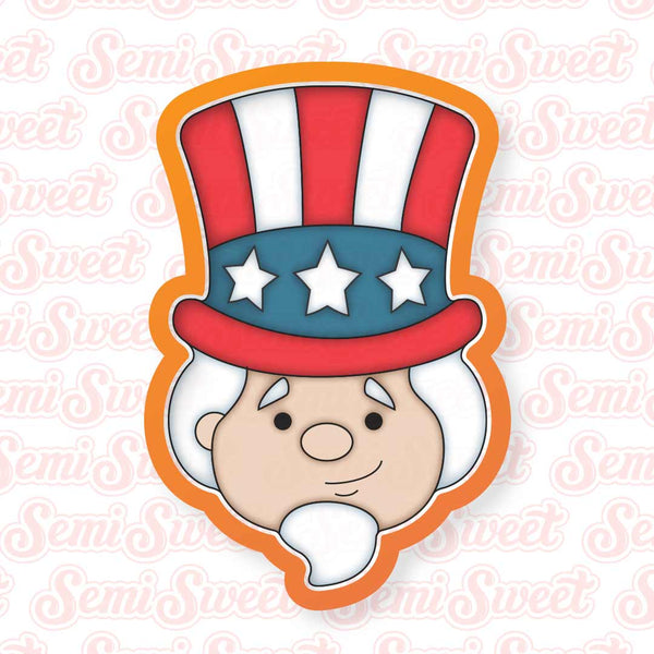 Uncle Sam Cookie Cutter | Semi Sweet Designs