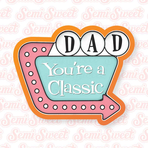 Retro Motel Plaque Cookie Cutter