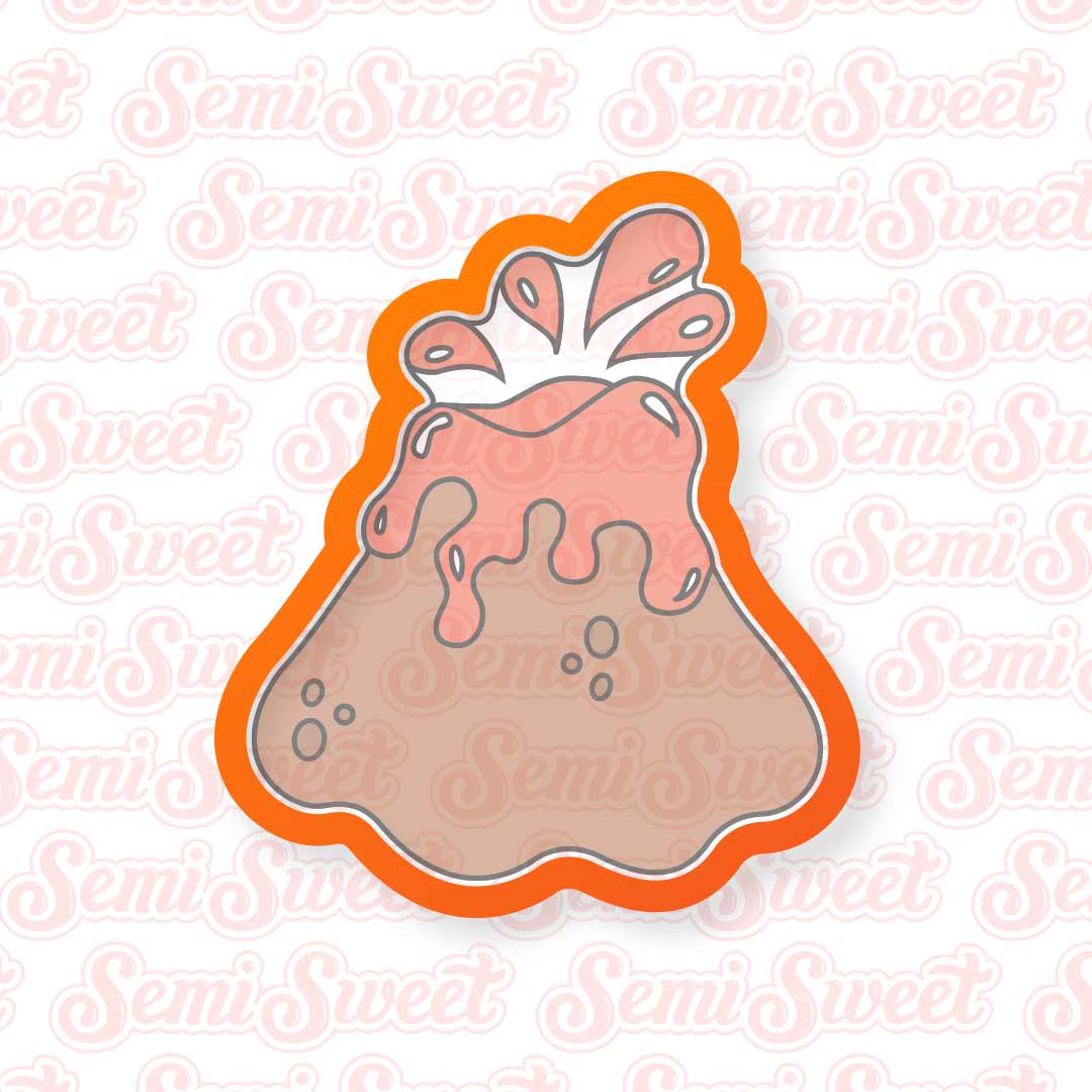 Volcano Cookie Cutter | Semi Sweet Designs