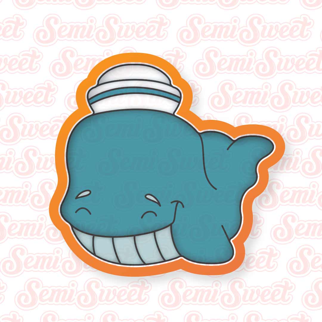 Nautical Whale Cookie Cutter | Semi Sweet Designs