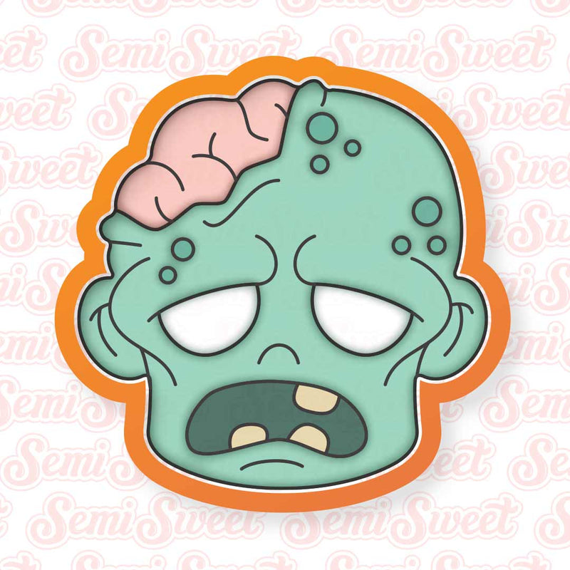Zombie Head Cookie Cutter | Semi Sweet Designs
